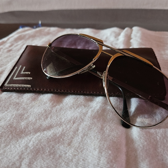 Men's Ted Lapidus Aviator Purple tint Sunglasses - Picture 5 of 7